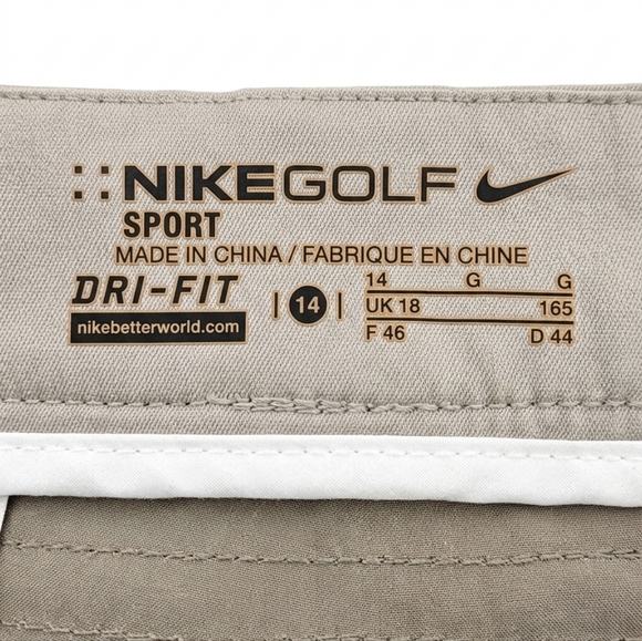 Nike Khaki Cargo Skort with Orange Swoosh - Picture 5 of 5